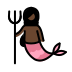 mermaid, dark skin tone